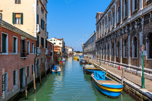 Typical cityscape of Venice, Italy.