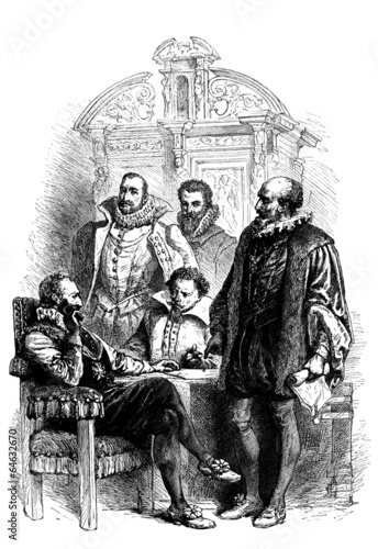 French King : Henri IV & his Ministers - 16th century Fototapet