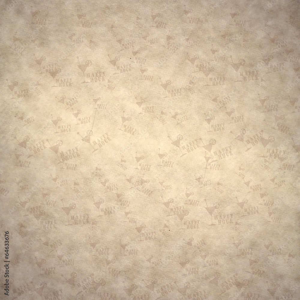 Obraz premium retro happy hour symbol background