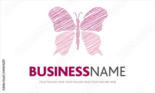 logo farfalla rosa