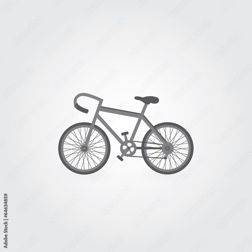 Retro bicycle symbol