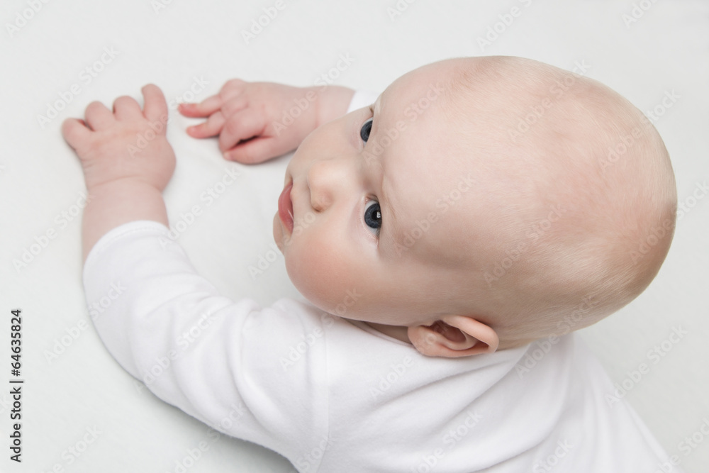 portrait of a baby closeup