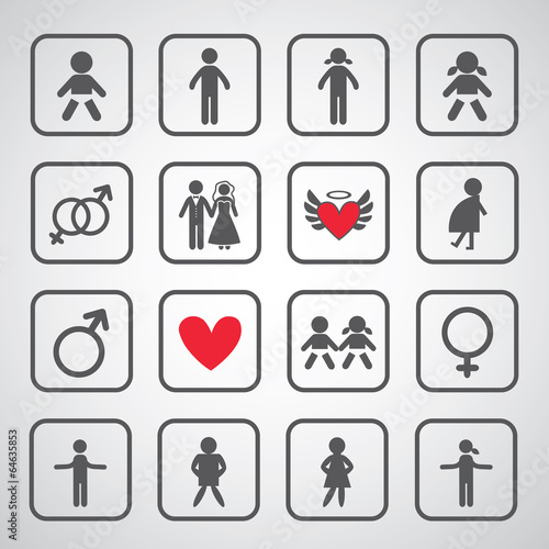 family icon set