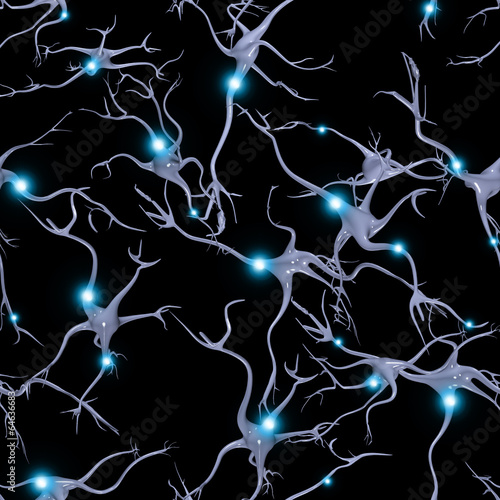 Seamlessly Repeatable Brain Cells Pattern © rolffimages