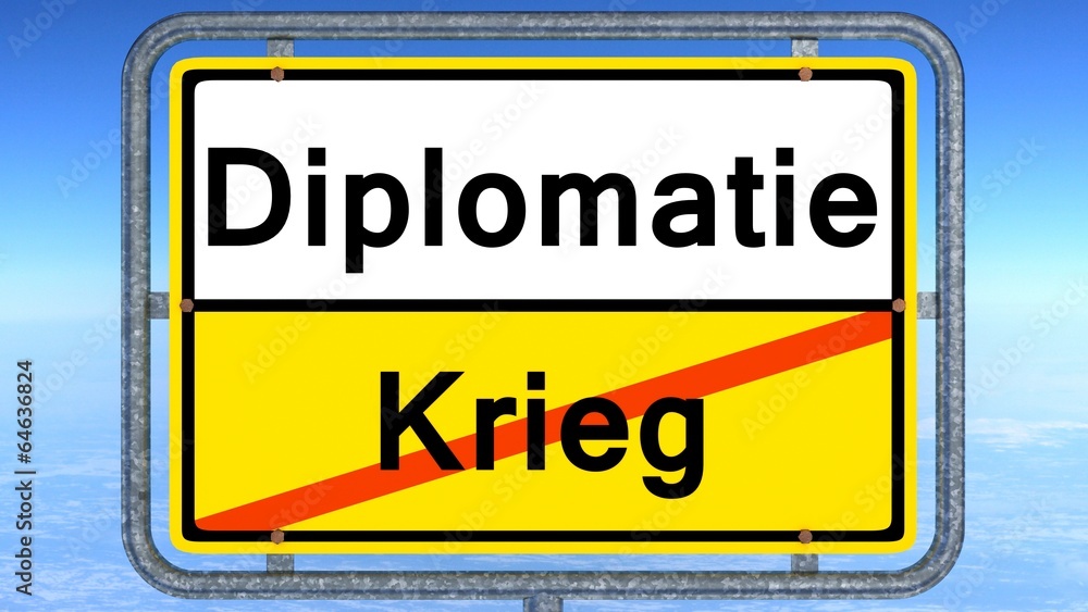 diplomatie statt krieg