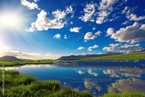 Εκτύπωση καμβά mountain lake