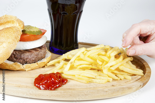 Irresistible Burger with Fries