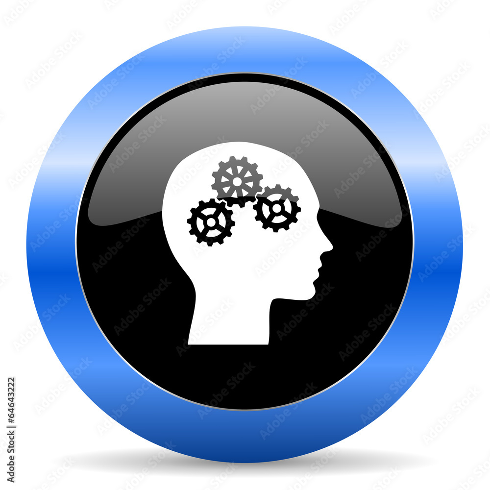 head blue glossy icon head blue glossy icon