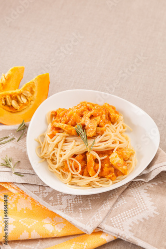 pasta with pumpkin