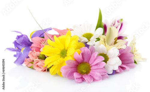 Fototapeta Naklejka Na Ścianę i Meble -  Beautiful flowers isolated on white