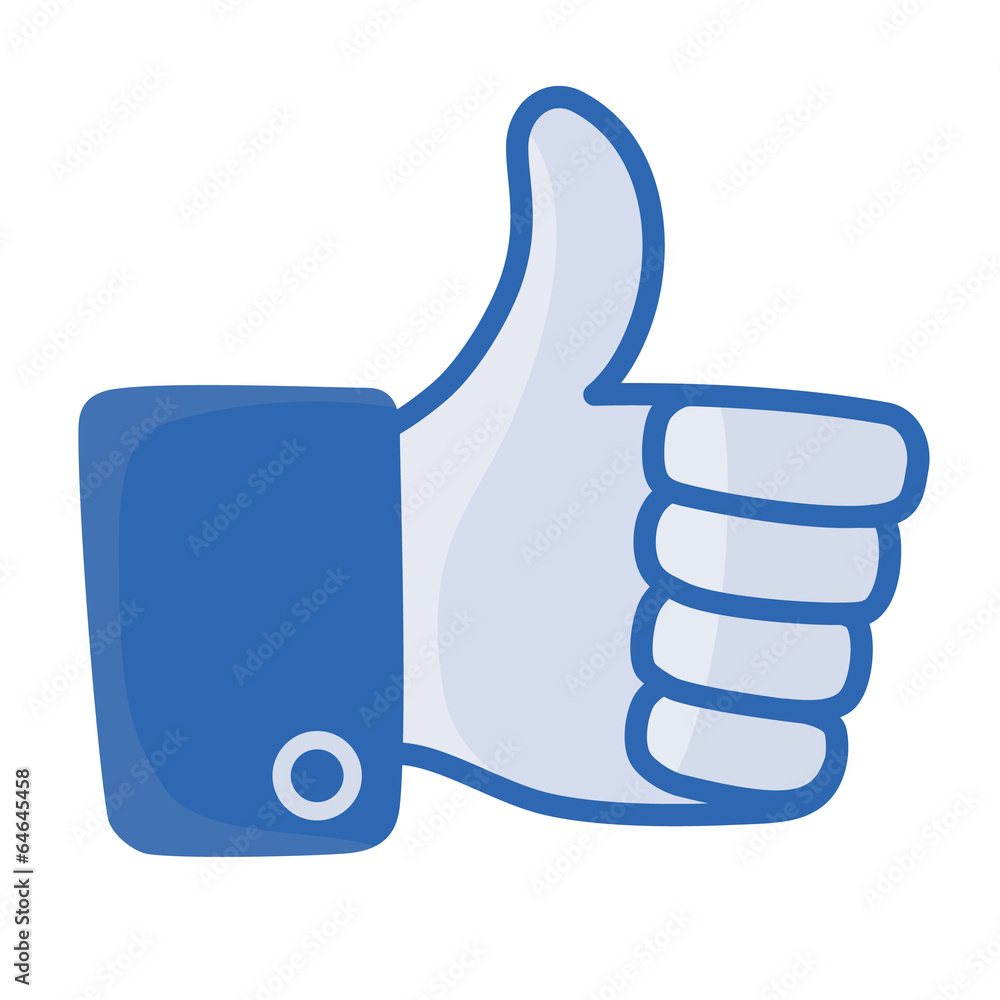 thumb up vector, like button thumb up vector, like button
