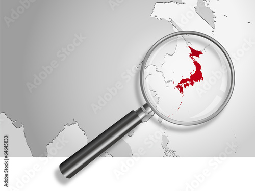 Landkarte *** Asien Japan