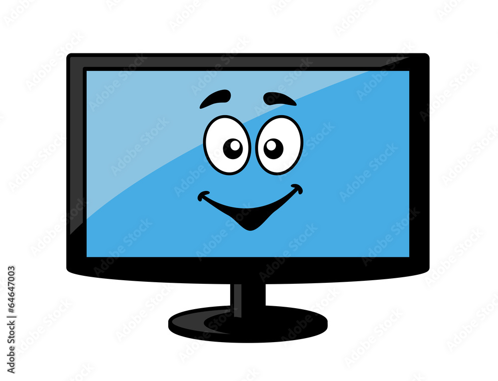 Television screen or computer monitor Television screen or computer monitor