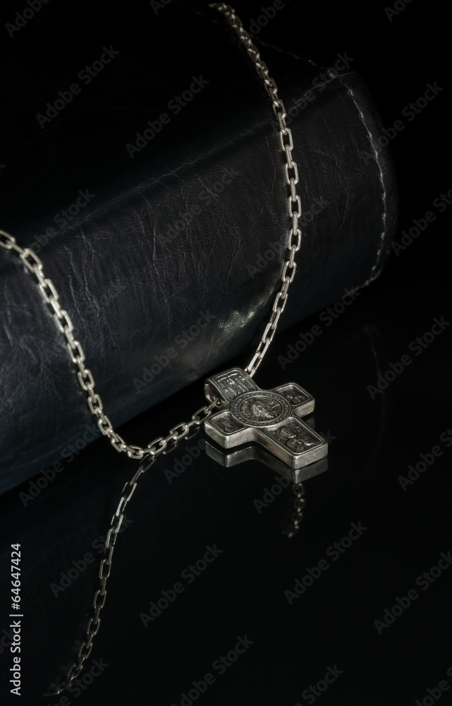 bible and crucifix bible and crucifix