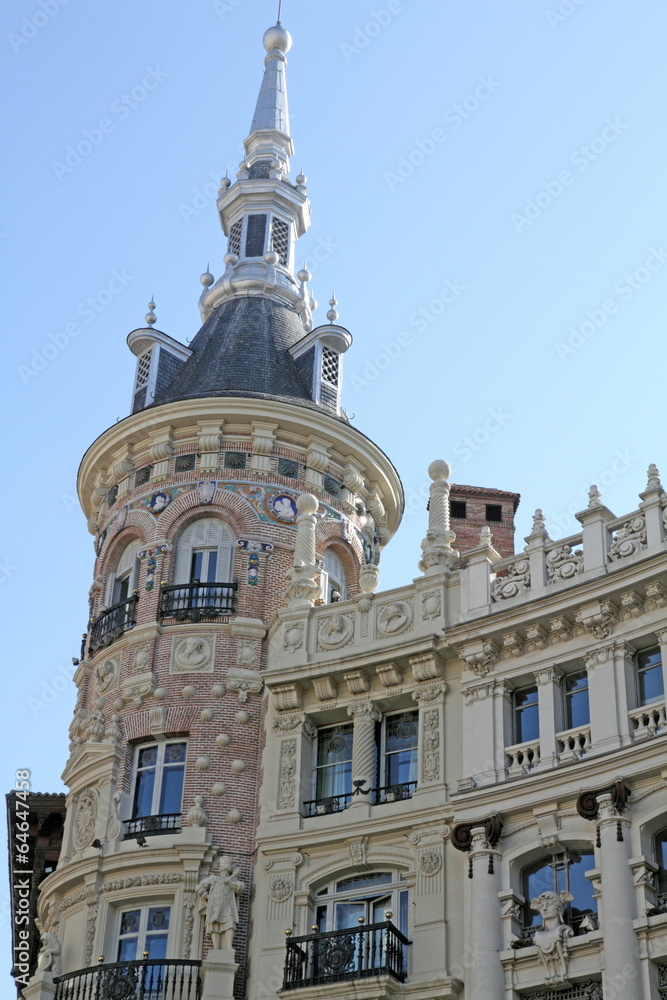 Buildings of  Madrid Spain