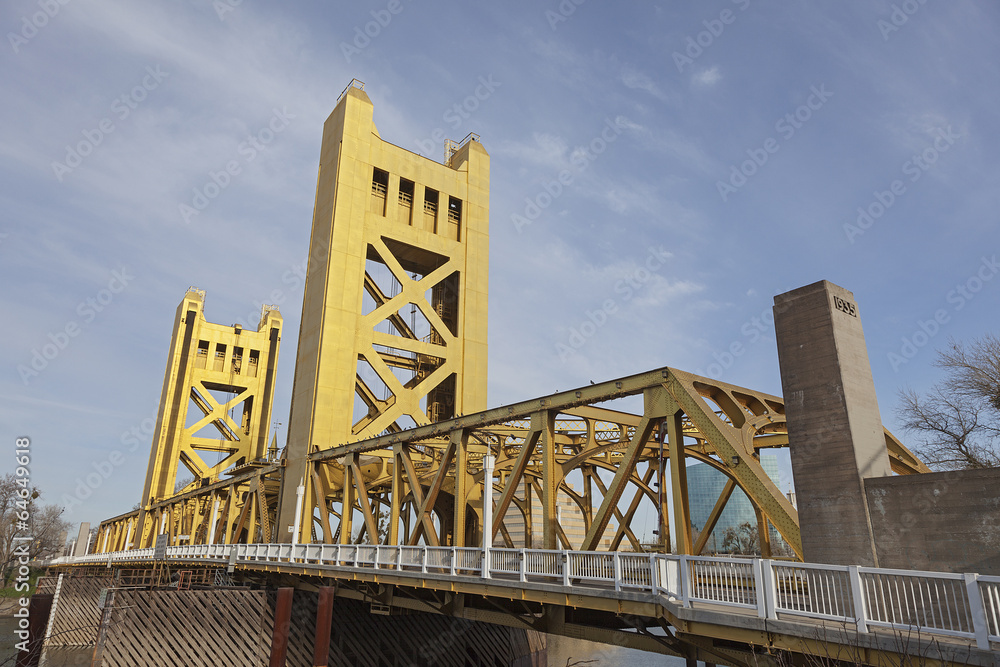 The Golden Tower Bridge at Sacramento, USA