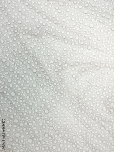 water drops and white marble texture. 