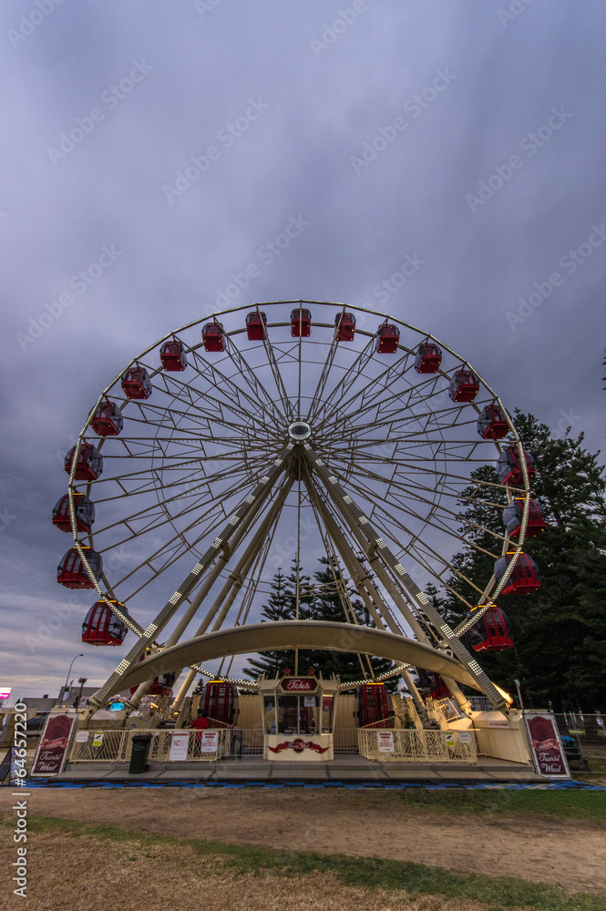 Ferris Wheel at Fremantle Western Australia Wide angle Ferris Wheel at Fremantle Western Australia Wide angle