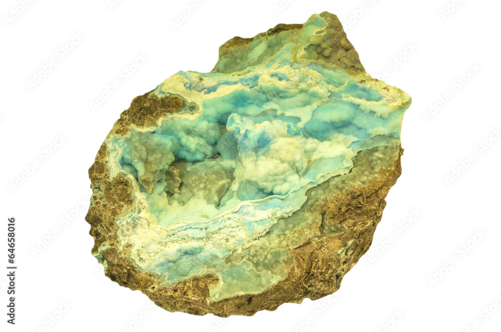 An isolated sample of mineral rock An isolated sample of mineral rock