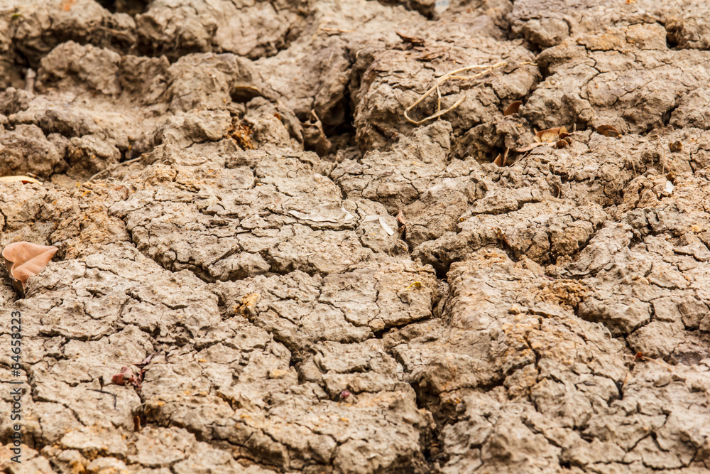 Closeup of dry soil. Closeup of dry soil.