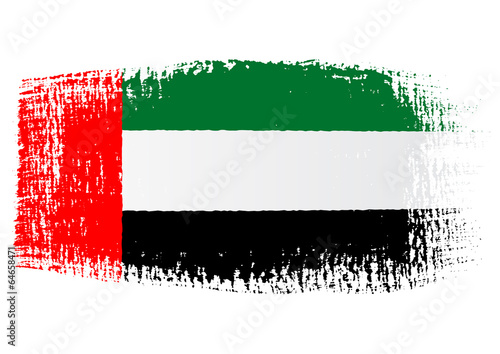 brushstroke flag United Arab Emirates