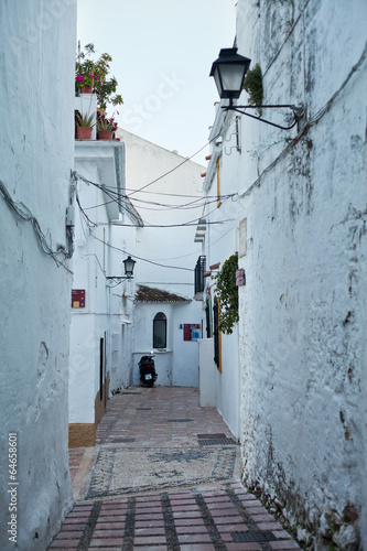 Fototapeta Naklejka Na Ścianę i Meble -  Marbella ulica stare miasto wakacje Hiszpani turystyka 