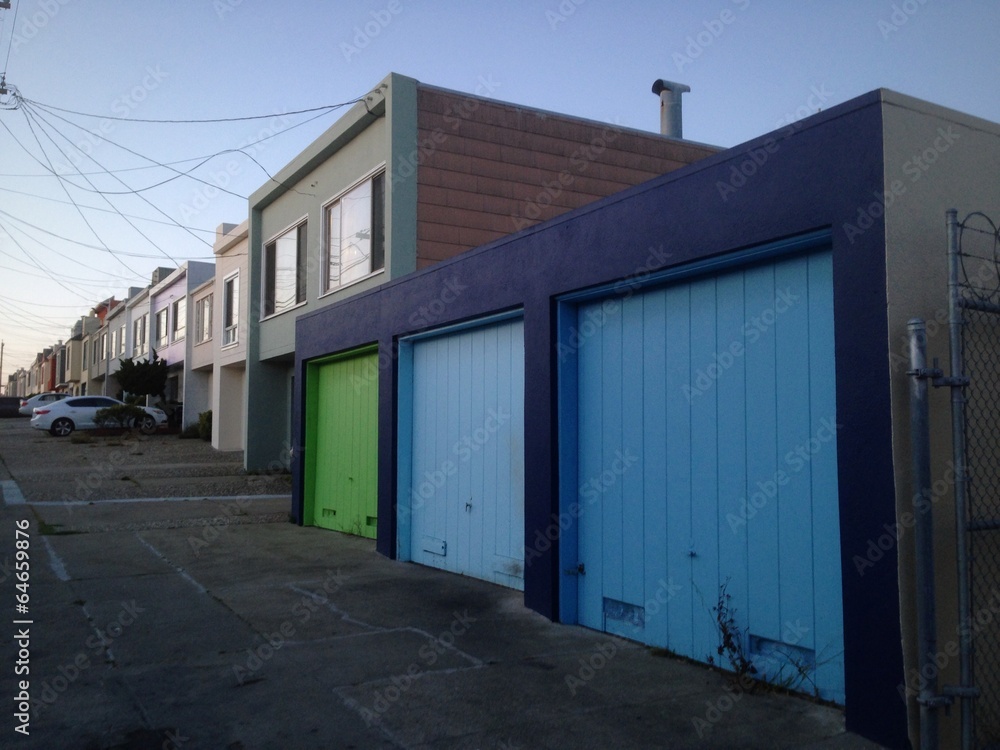 colorful garage colorful garage