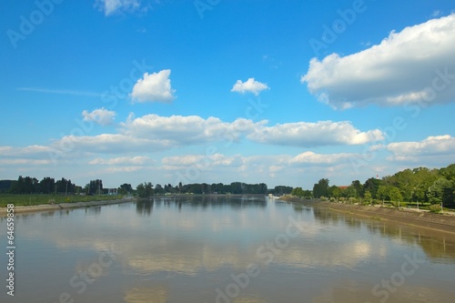Quadro su tela River Drava near Osijek