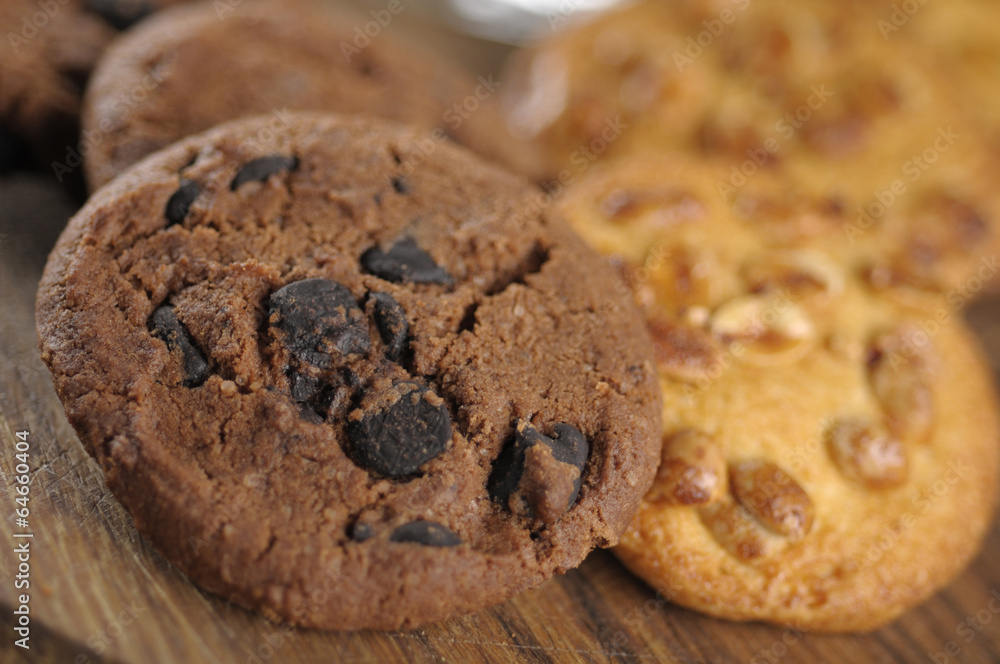 Fototapeta premium Chocolate chip cookies