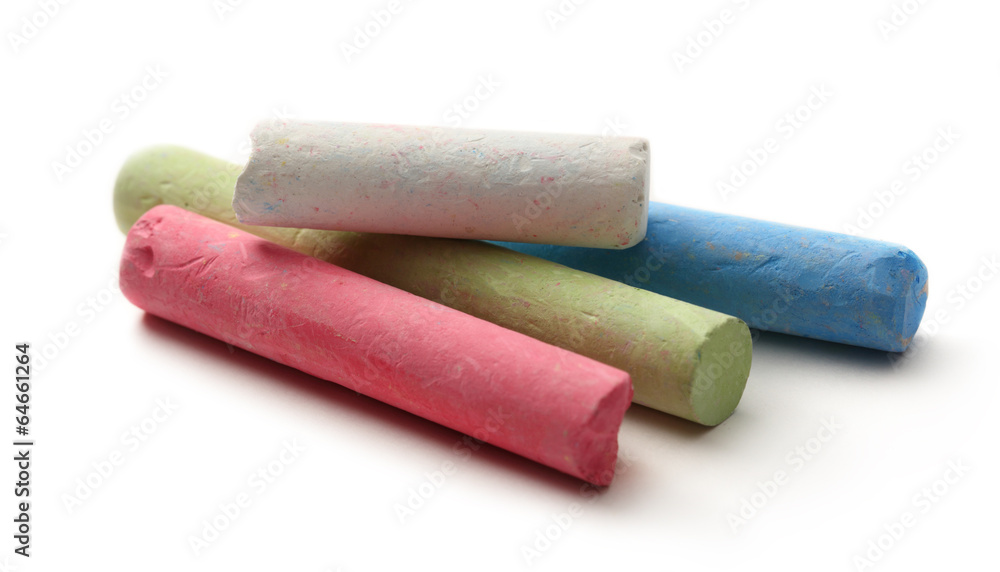 Pastel chalks in heap Pastel chalks in heap