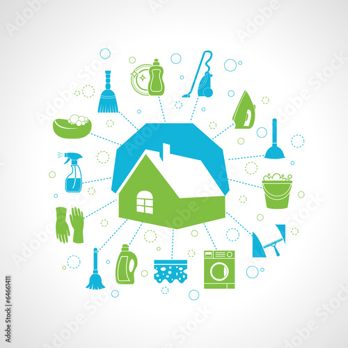 House cleaning concept