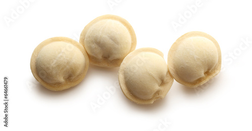 Frozen meat dumplings or pelmeni photo