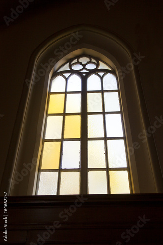 church window seen from the inside