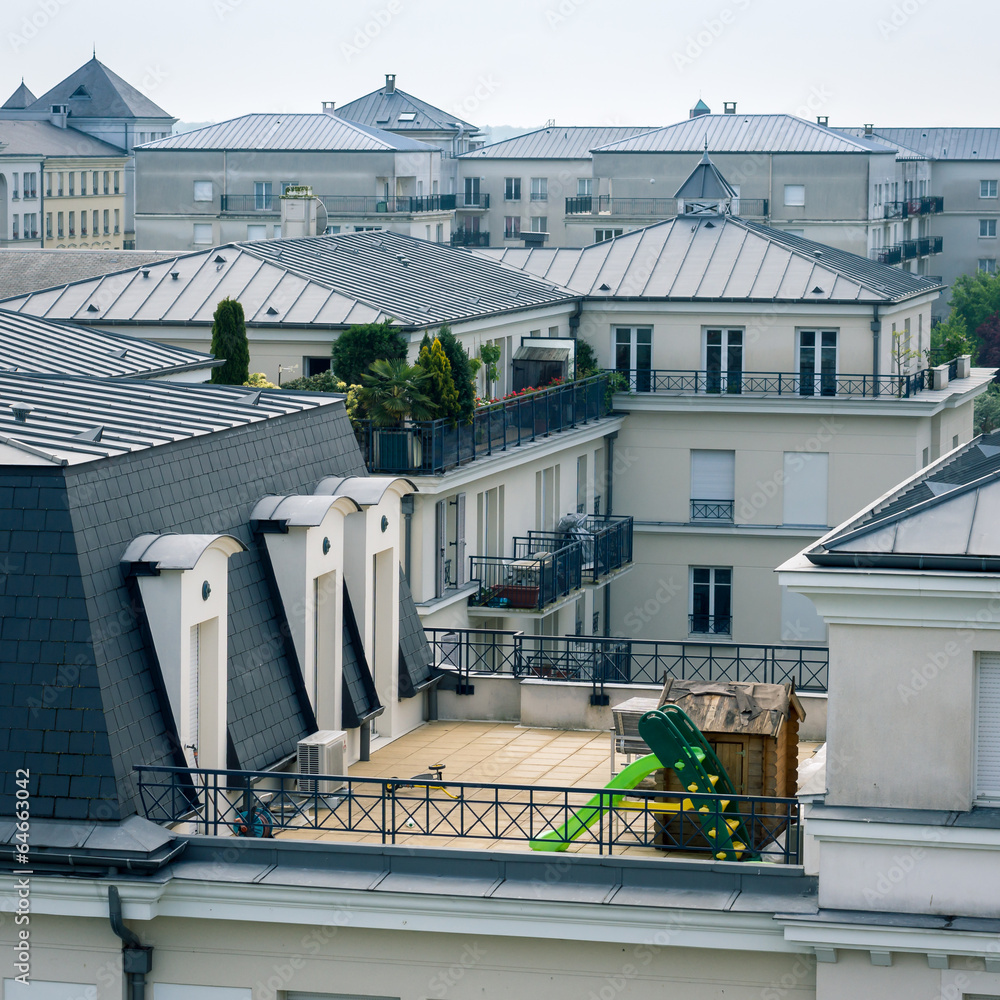 Naklejka premium toits de ville 