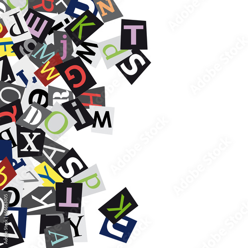 Copyspace Vector Abstract Colour Alphabet