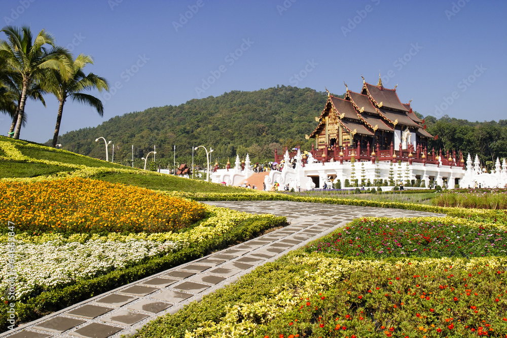 Traditional northern thai architecture style , Royal Pavilion