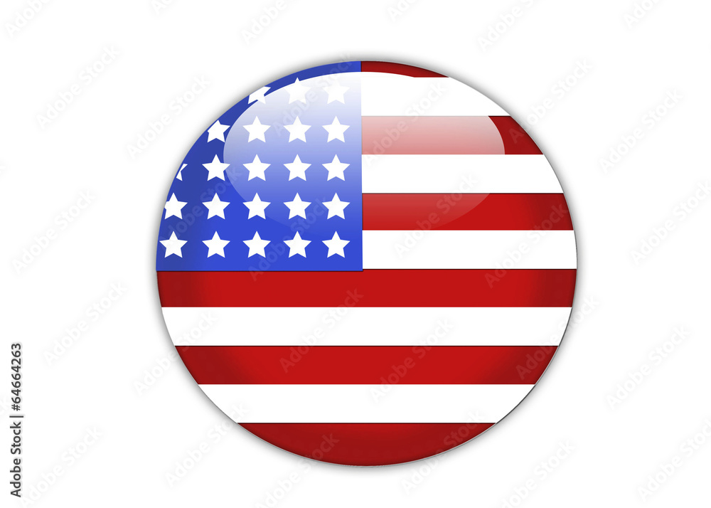 American flag button American flag button