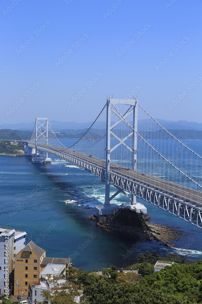 Naklejka premium Onaruto Bridge in Tokushima, Japan