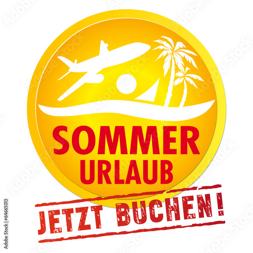 Sommer Urlaub gelb