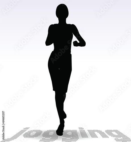 Active Jogging Girl or Woman