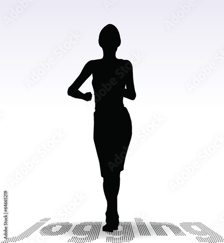Active Jogging Girl or Woman