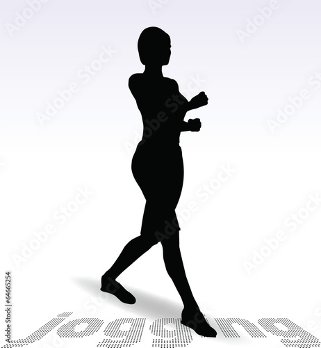 Active Jogging Girl or Woman
