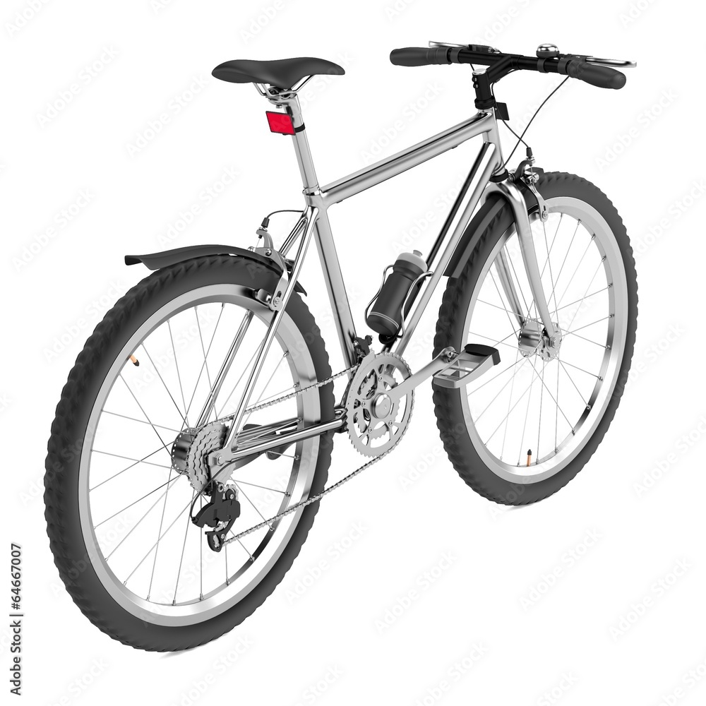 realistic 3d render of mountain bicycle