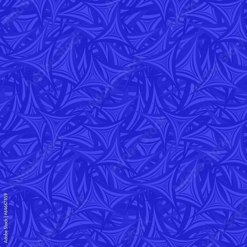 Blue seamless triangle star pattern background