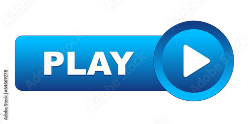 "PLAY" Web Button (launch video watch live view symbol icon key)
