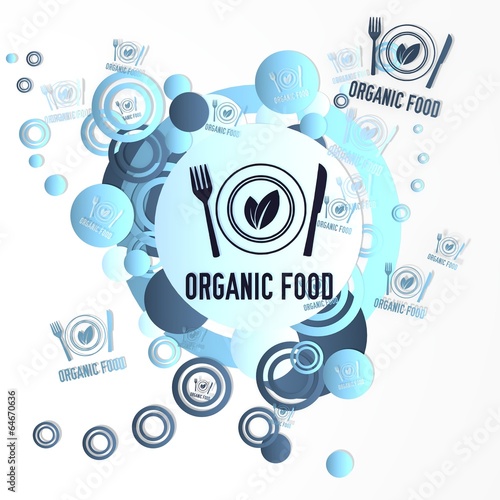 fancy art organic food icon
