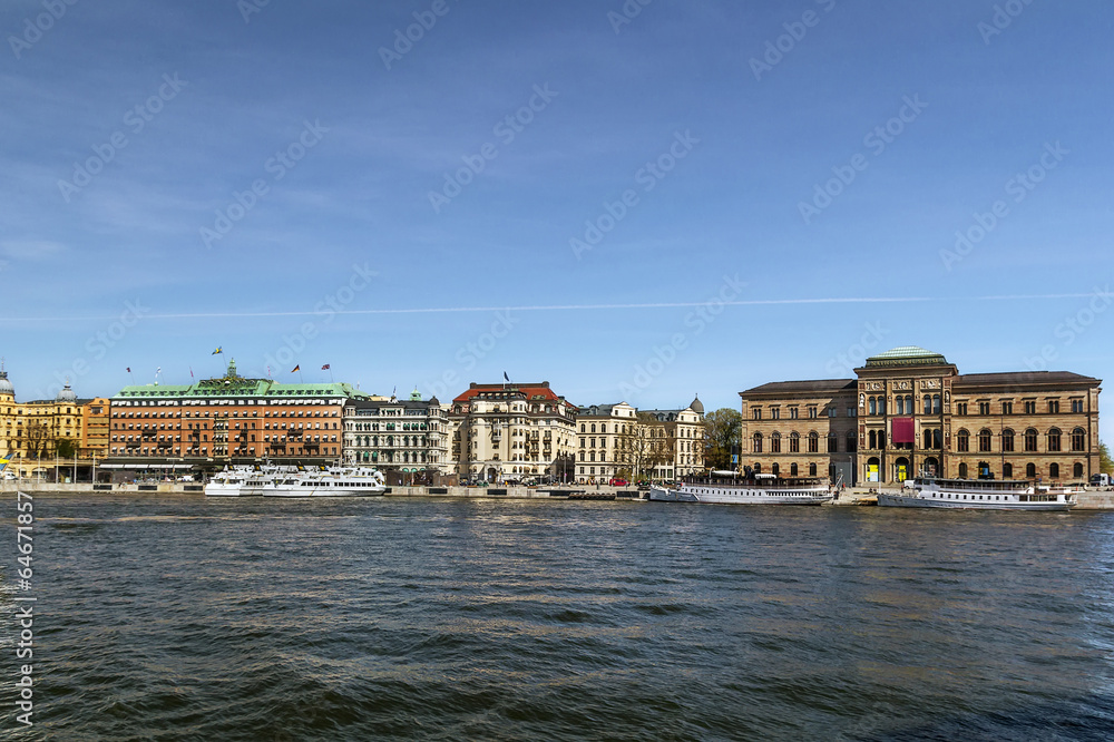 embankment in central Stockholm