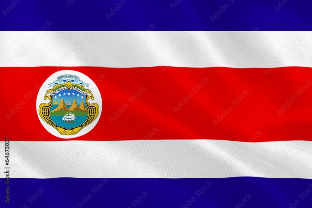 Fototapeta premium Costa rica national flag