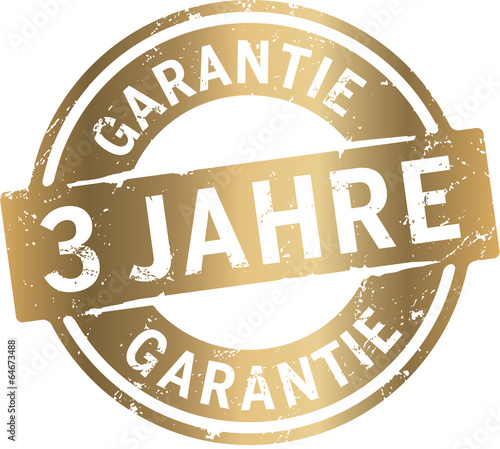 Button Siegel 3 Jahre Garantie vergoldet