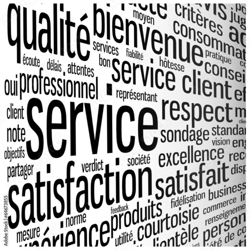 Nuage de Tags "SERVICE" (clients satisfaction nous contacter)